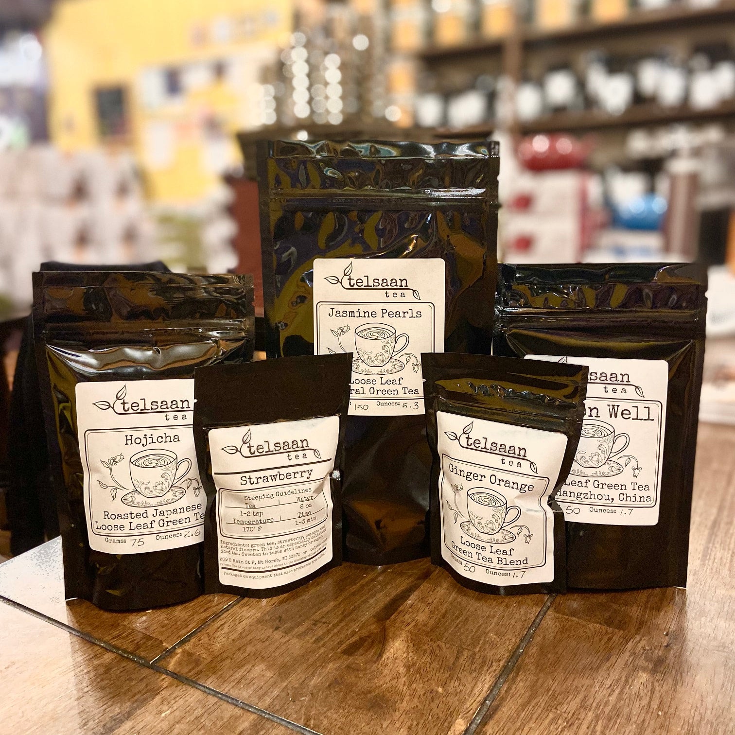 Loose leaf Jade Snail green tea | Telsaan Tea