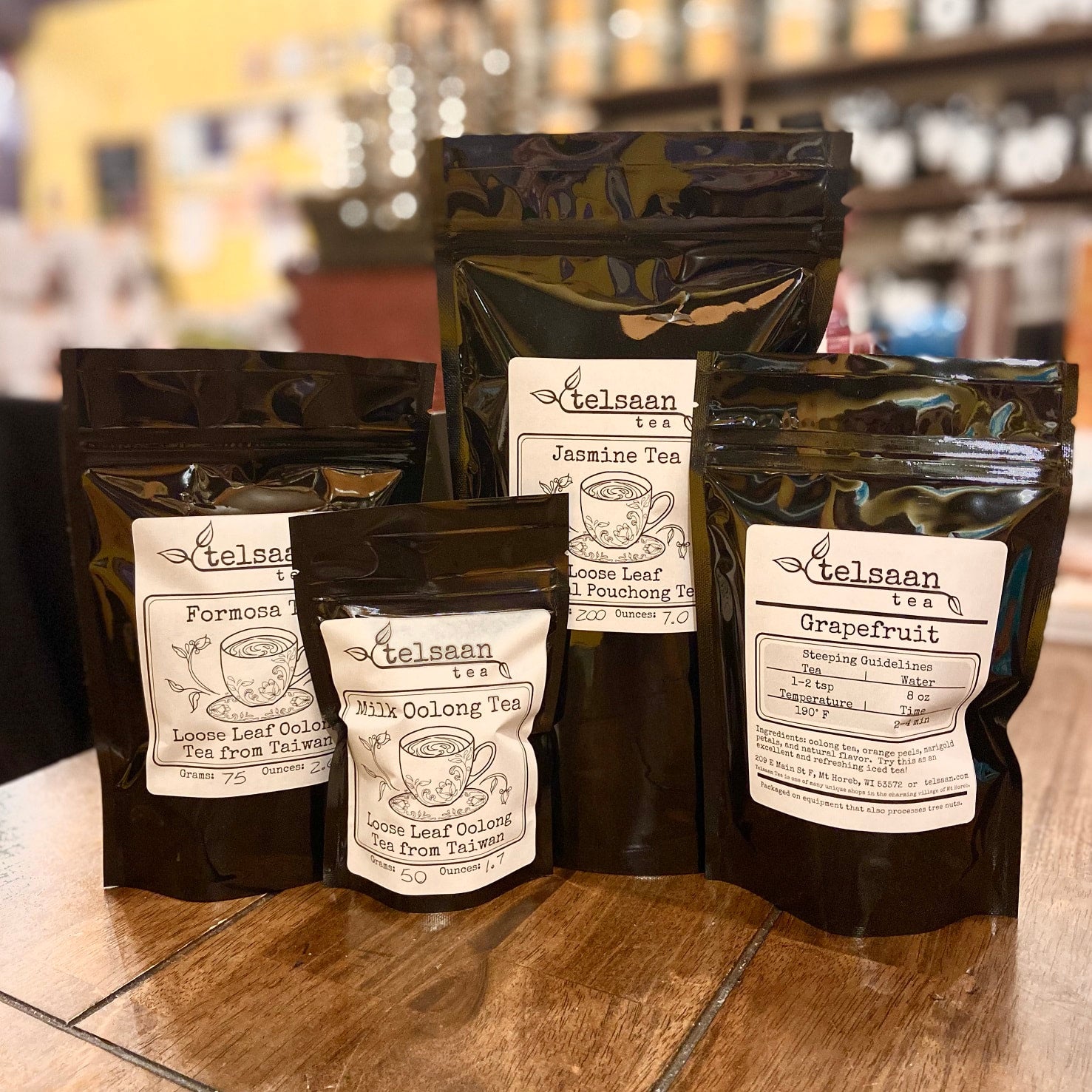 Loose leaf Grapefruit oolong tea | Telsaan Tea