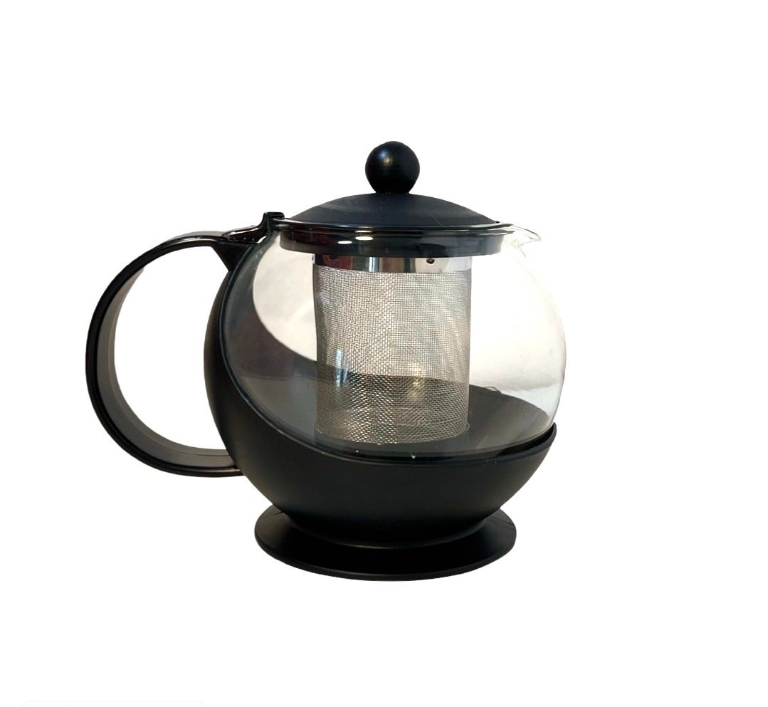 Glass Teapot with Stainless Steel Infuser Basket (25 oz.)